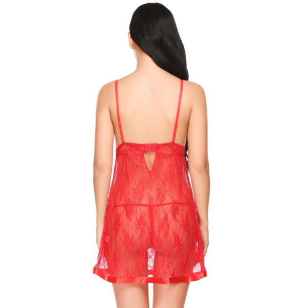 Elegant mid-thigh babydoll dress designed for comfort, perfect as sleepwear for women looking for style and relaxation.