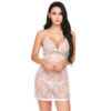 Comfortable and elegant mid-thigh babydoll dress for women, designed to provide a cozy and stylish sleepwear experience.